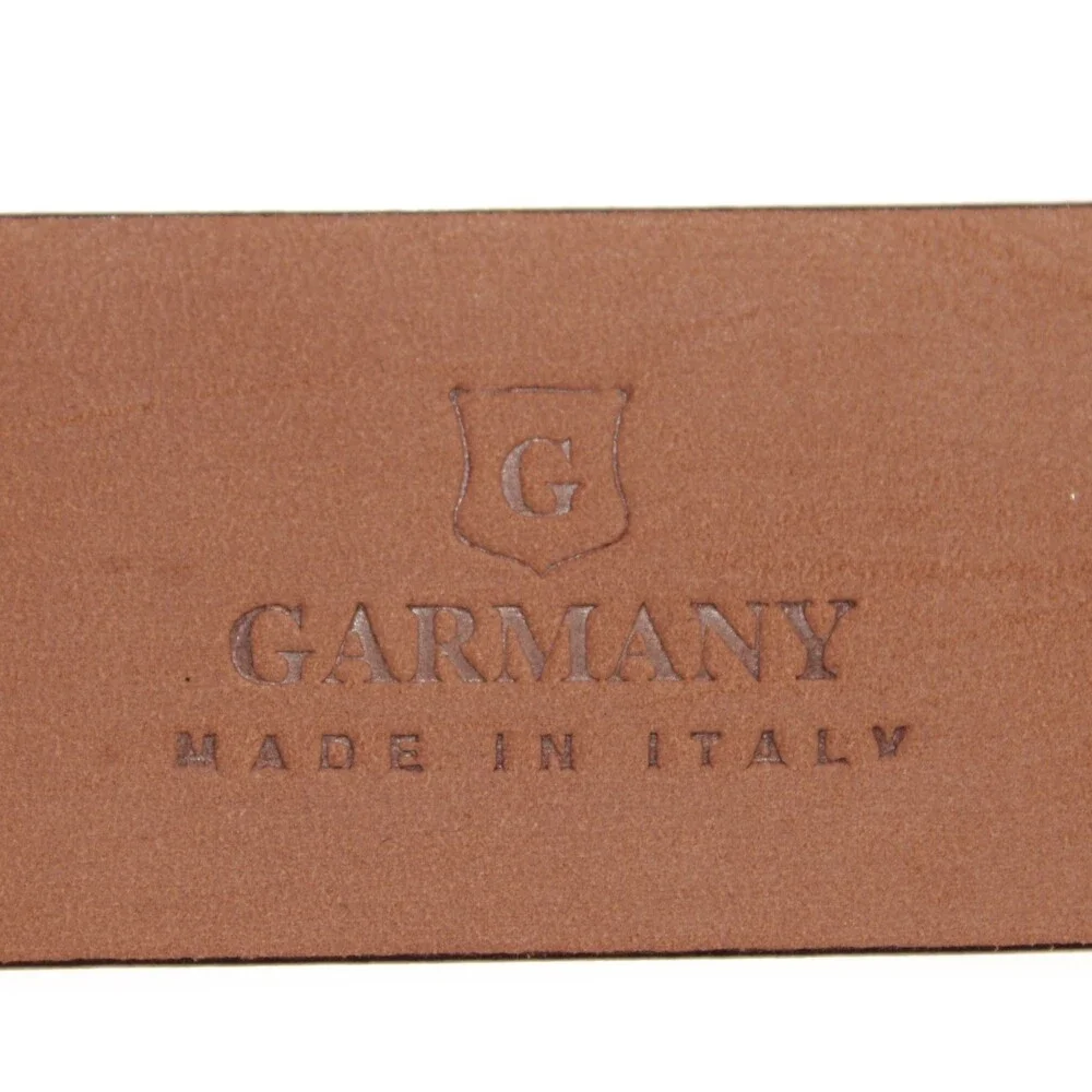Garmany NWT Classic Belt Size 120 (US 46) in Solid Red Leather Made in Italy